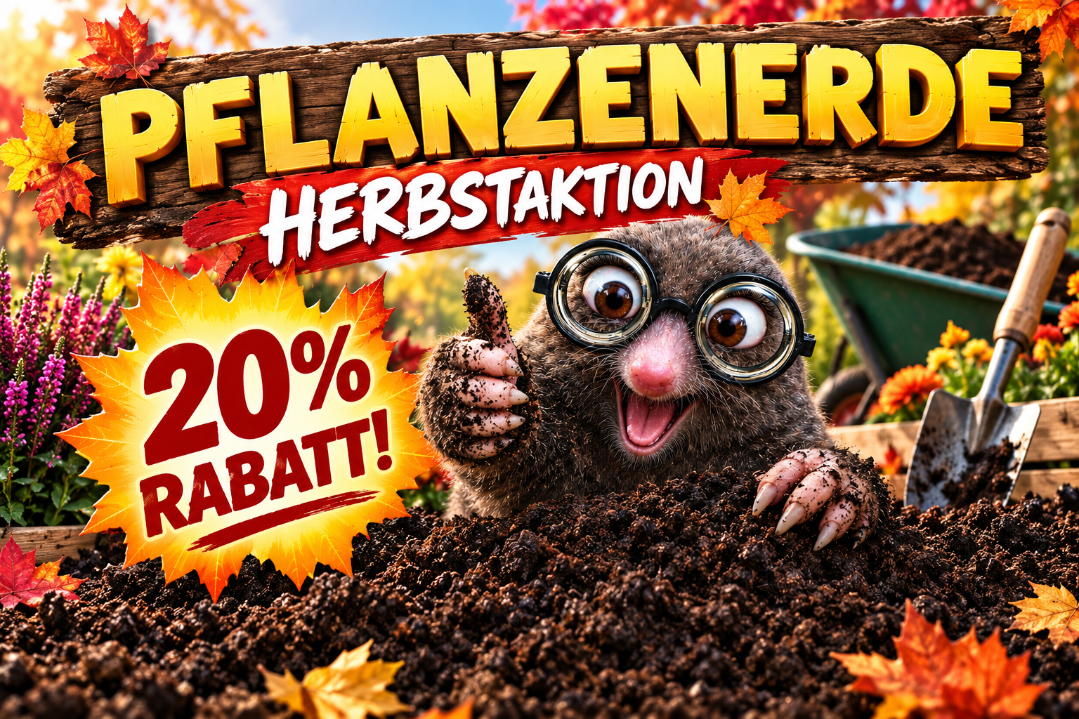 Pflanzenerde 20% Rabatt